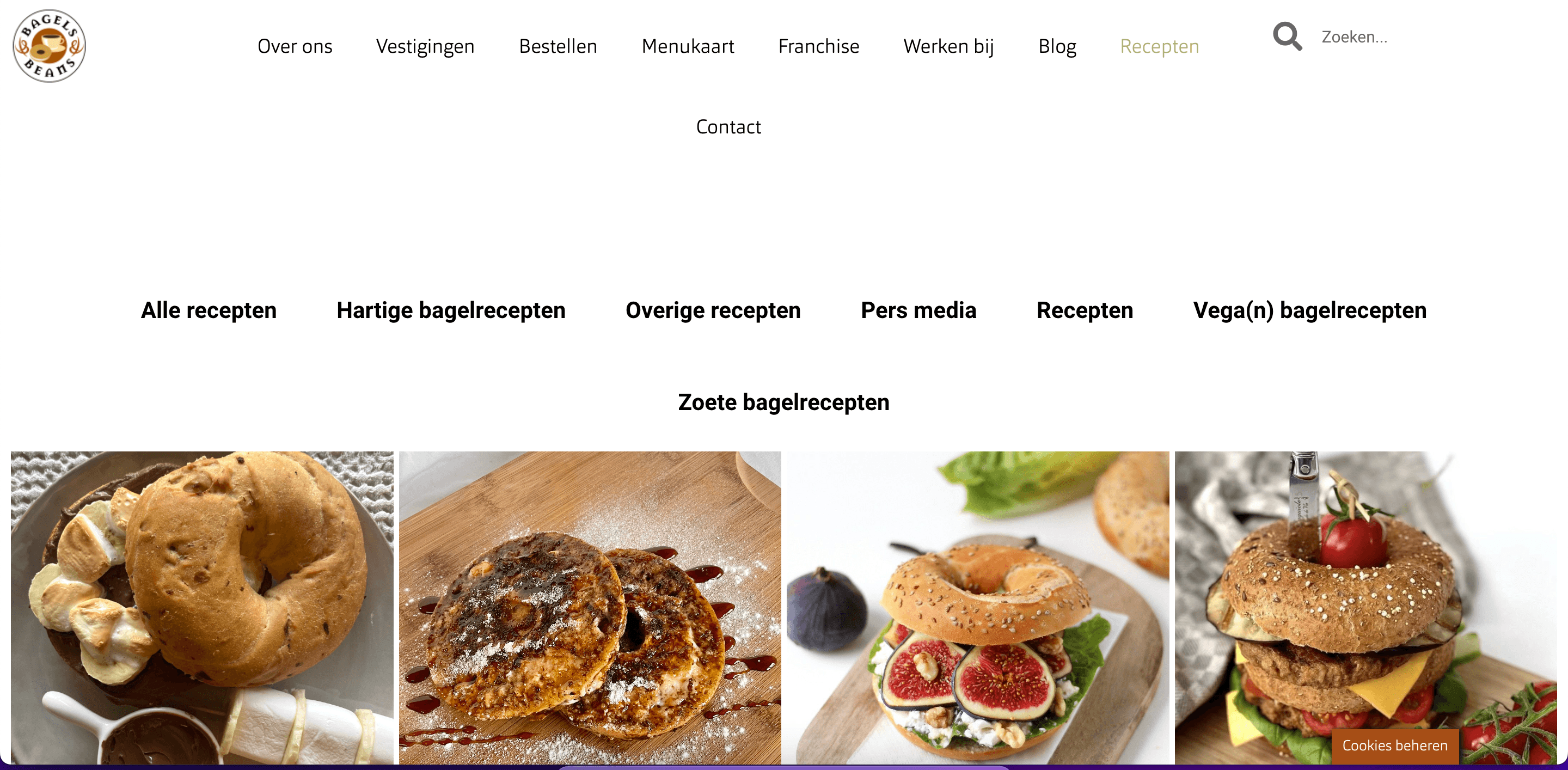 Bagels & Beans - Current website - Recipes